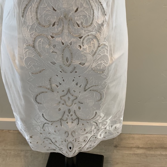 WHBM White Strapless Fancy Dress NWT - Picture 4 of 14